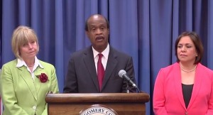 photo of Nancy Floreen, Isiah Leggett and Nancy Navarro