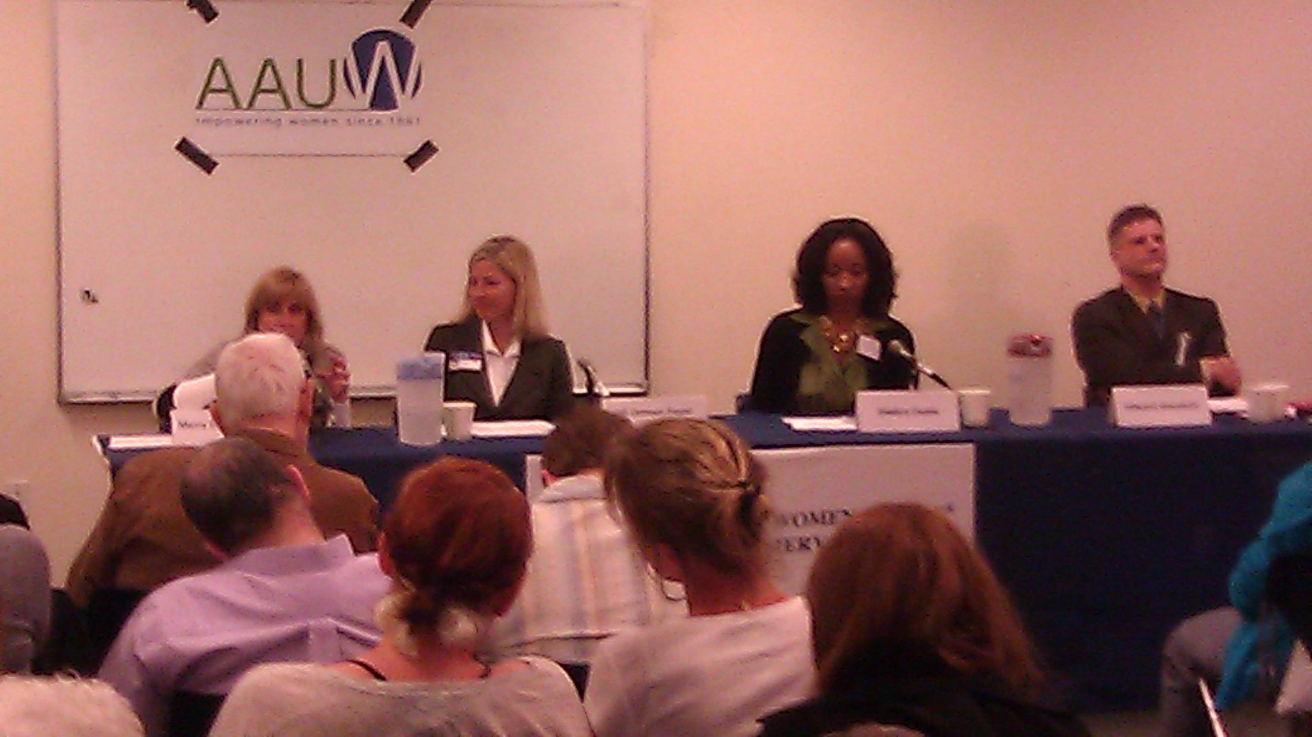 photo of League of Women Voters School Board Debate