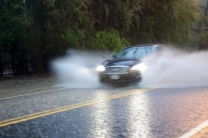 car rain