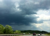 thunderstorm clouds over intercounty connector 5-23-14