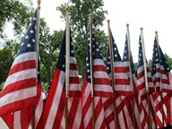 photo of Flags for our Local Heroes at Bohrer Park in Gaithersburg