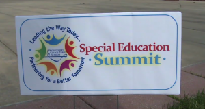 photo of sign for mcps special education summit