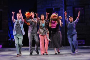 photo of The cast of Olney Theatre Center's production of AVENUE Q. 