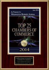 The Gaithersburg-Germantown Chamber of Commerce was named to the Washington Business Journal’s Top 25 Chambers of Commerce. (photo compliments of WBJ)