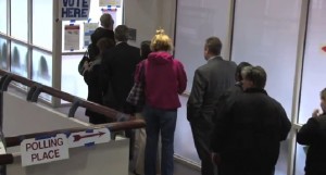 photo of Voters at Polling Place