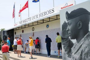 We Salute Our Heroes signature wall