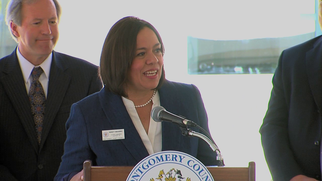 photo of Nancy Navarro at Silver Spring Police Station Ribbon Cutting