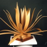 photo of bent wood art piece by Len Harris