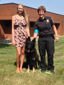 photo of Eva, Officer Gamard, and Quest