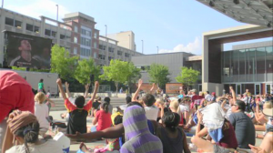 photo of crowds at World Cup Viewing Party Silver Spring