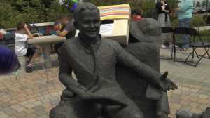 photo of Mattie Stepanek statue in Rockville