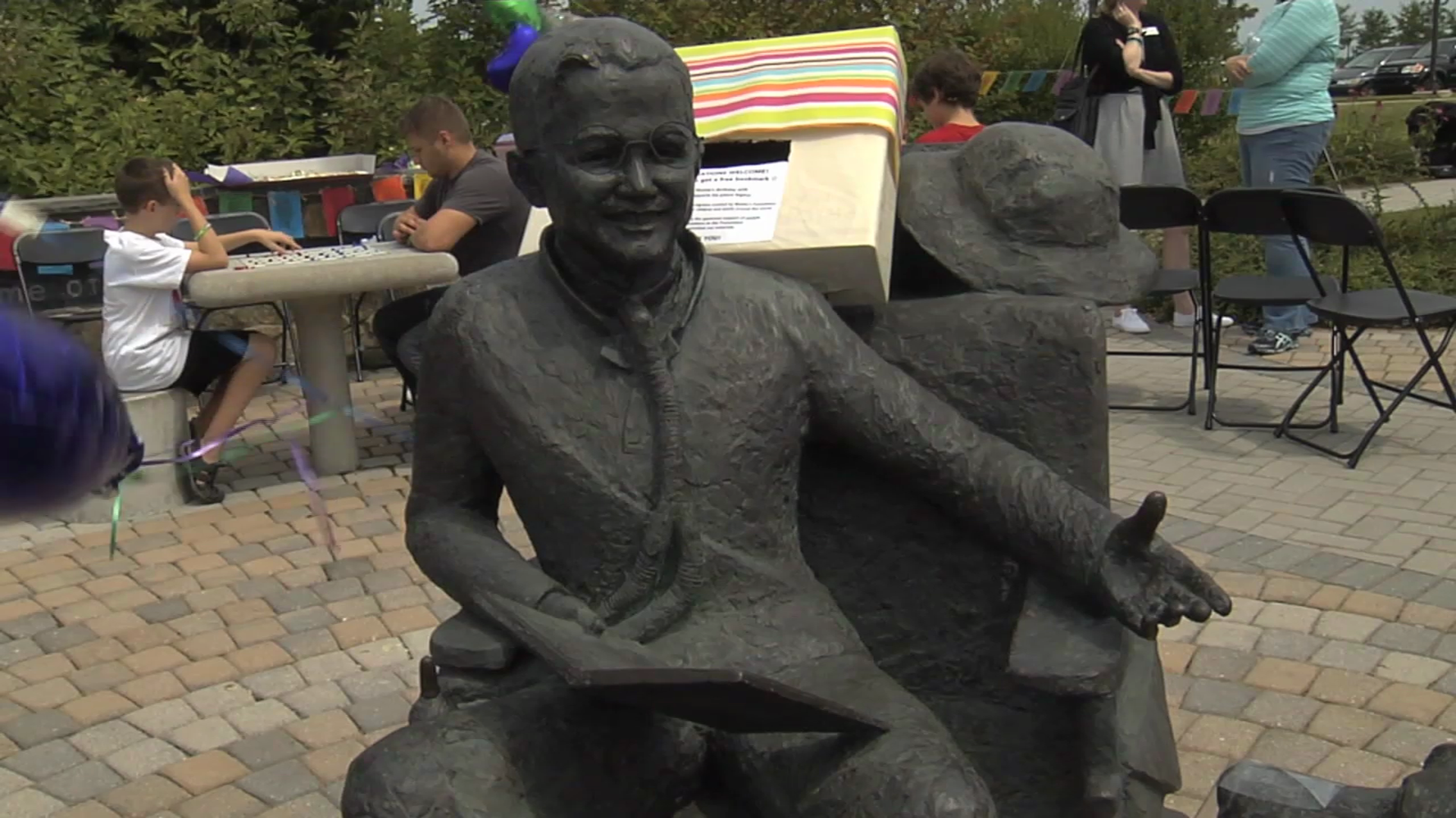 photo of Mattie Stepanek statue in Rockville