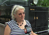 photo of Nansie Wilde at Gaithersburg Train Museum