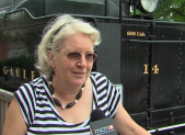 photo of Nansie Wilde at Gaithersburg Train Museum