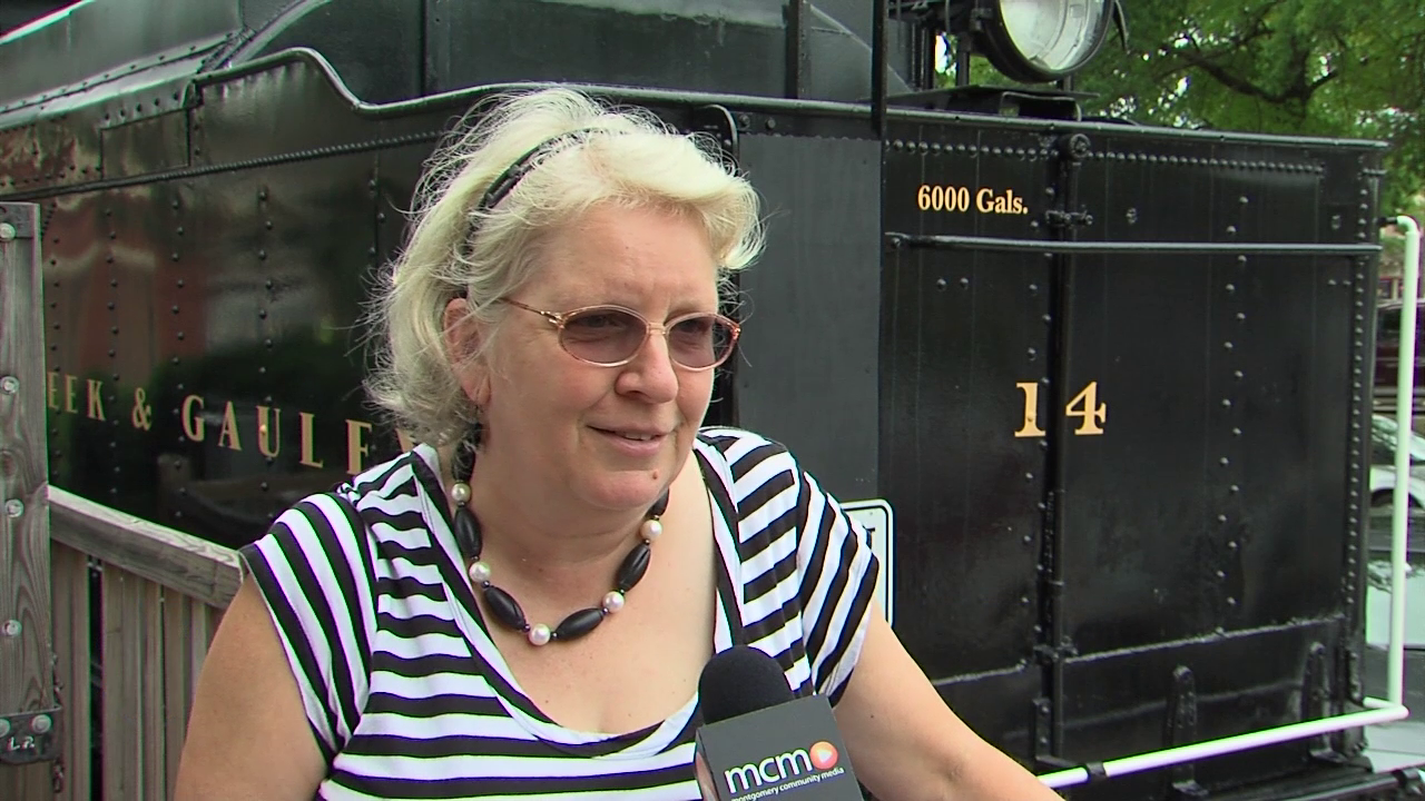 photo of Nansie Wilde at Gaithersburg Train Museum