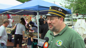 photo of Chris Hyland at the Gaithersburg Train Museum