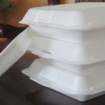 photo of polystyrene food containers