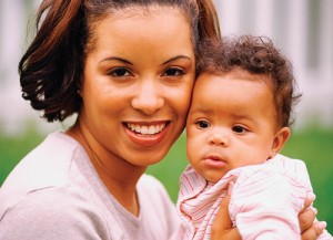 photo of black mother and baby