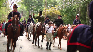 photo of reenacters at Brookeville US Capital for a Day celebration