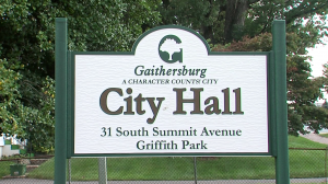 Gaithersburg City Hall Sign