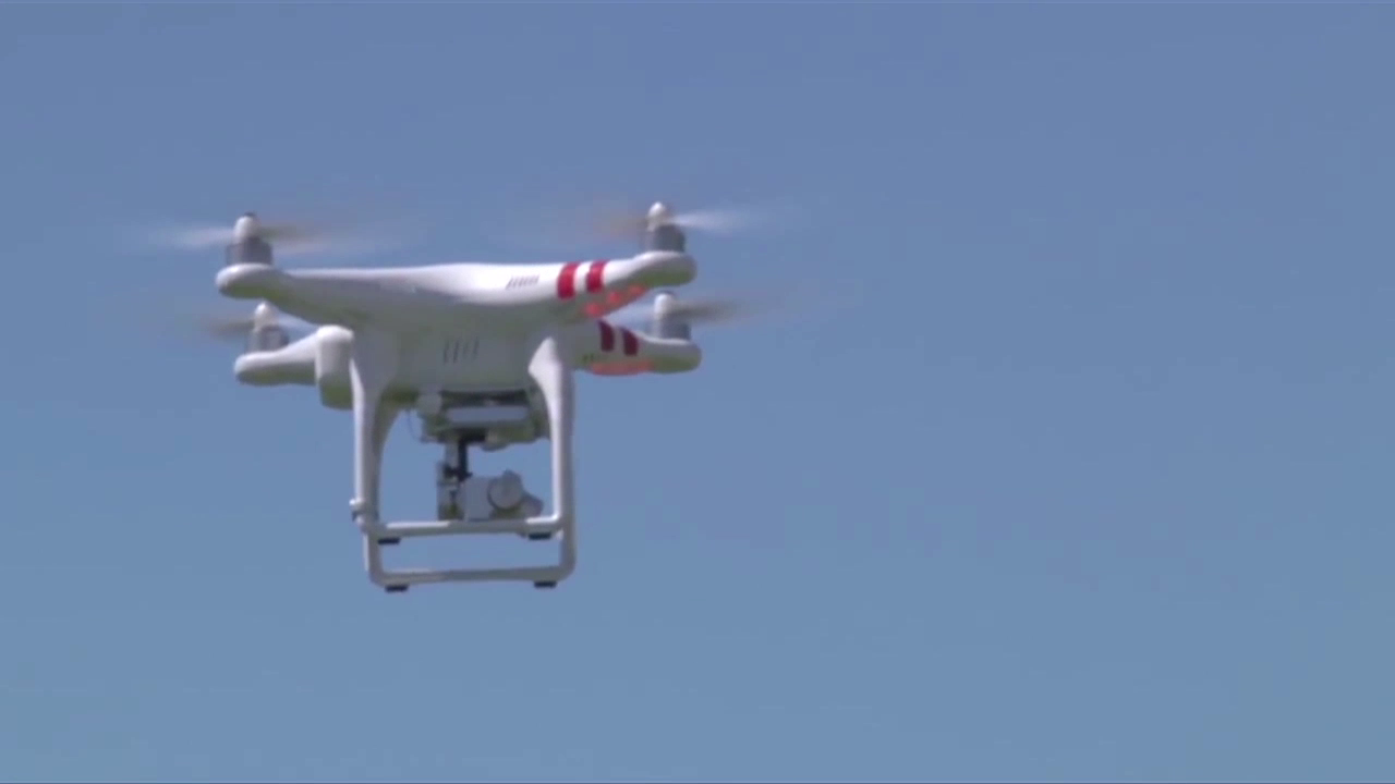 photo of drone flying