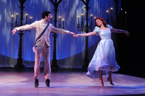 Prince Eric (Joe Chisholm) teaches Ariel (Lara Zinn) how to dance.  Photo | Stan Barouh
