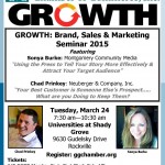 Gaithersburg-Germantown Chamber's GROWTH: Brand, Sales & Marketing Seminar