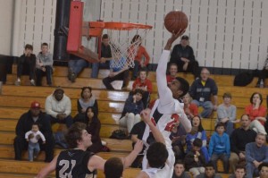 photo of Quince Orchard vs Poolesville boys basketball game 1/20/15