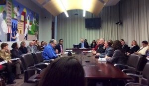 photo of Montgomery County Council Committee on Education receiving Feb. 2 briefing on Child Abuse and Neglect