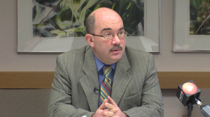 photo of montgomery county council president george leventhal at feb 2 media briefing