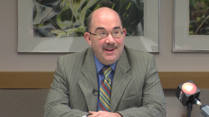 photo of montgomery county council president george leventhal at feb 2 media briefing