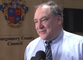 photo of councilmember Marc Elrich commenting on Starr's resignation