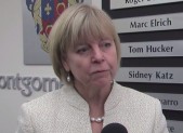photo of councilmember Nancy Floreen as she reacts to Starr's resignation