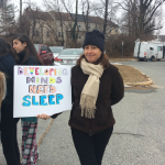 photo of MCPS Sleep In protest Feb. 9