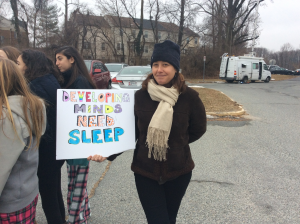 photo of MCPS Sleep In protest Feb. 9