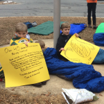 photo of MCPS Sleep In protest Feb. 9