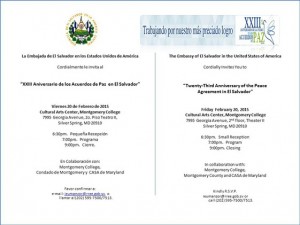 Anniversary Celebration of the Peace Agreement of El Salvador