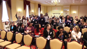 photo of Montgomery College students at student advocacy day