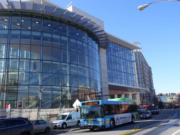 photo of silver spring library under construction March 2