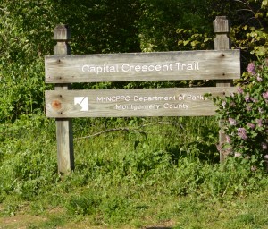Capital Crescent Trail sign