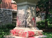Confederate soldier statue vandalism