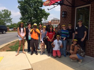 Backpack Journalists at the Kentlands Noodles & Company