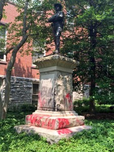 confederate soldier statue vandalism 2