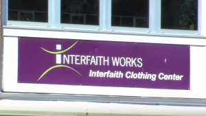 Interfaith Works Clothing Center sign