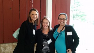 (l:r) Brooke Bruch, Client Relations Manager, Contemporaries, Inc.; Anne-Marie Samet, Sales & Marketing Manager, Boulevard Tavern & Brittany Wrinn, Sales Manager, Residence Inn Gaithersburg at the Gaithersburg-Germantown Chamber Young Professional Group 4-Year Anniversary Celebration at Smokey Glen Farm Barbequers, Inc. on May 4. 2016. photo credit: Laura Rowles, Director of Events & Marketing 
