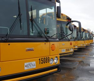 MCPS school buses lined up featured image