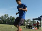 Latino Youth Learn Soccer Life Lessons (VIDEO & PHOTOS) Juan Sebastian Del Solar kicking soccer ball
