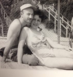 Harry and his soon-to-be wife in the heyday of Big Band Music, circa 1943