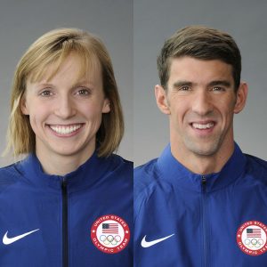 Katie Ledecky & Michael Phelps USA Olympics 2016 team photos 700x700
