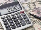 Calculator with money - Energy